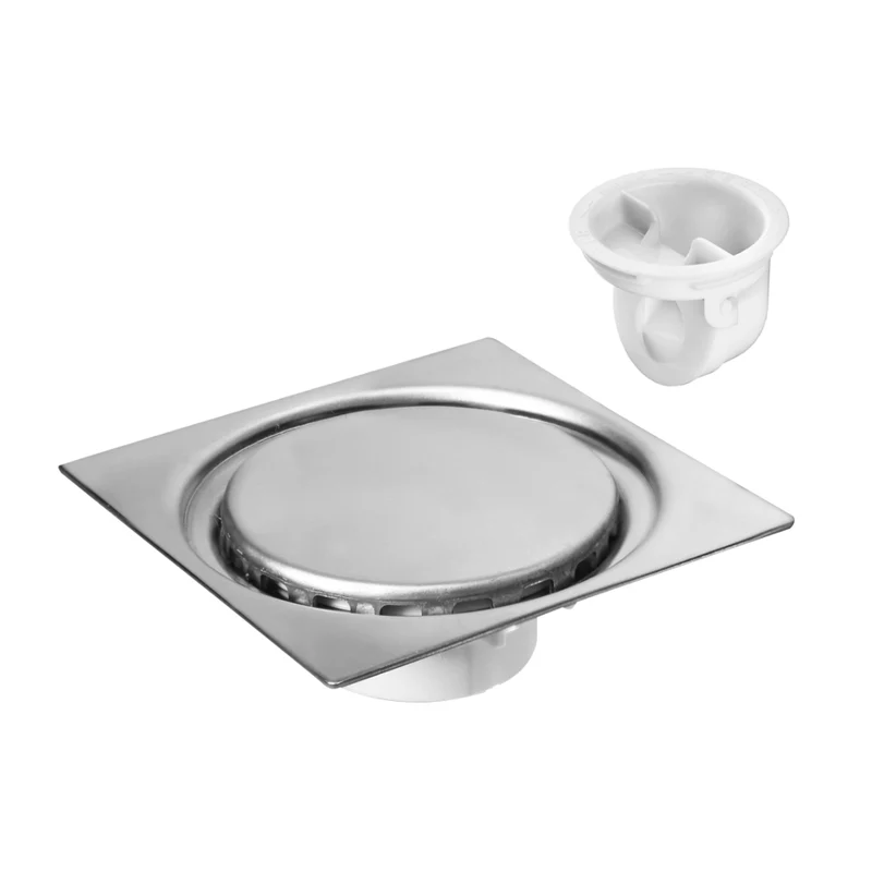 Fleximatic Coladera Desagüe Cuadrada para Baño 10 x 10 cm