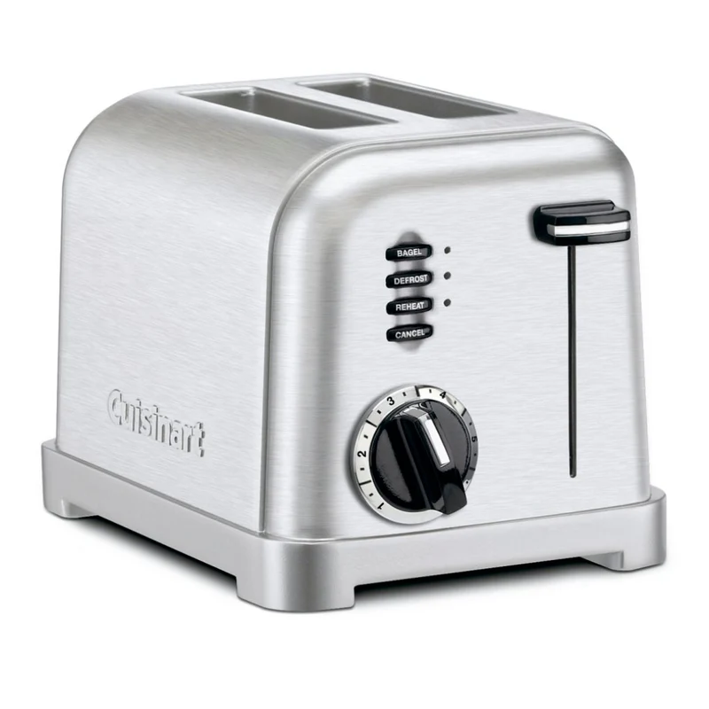 Cuisinart Tostador de Pan Acero Inoxidable 2 Rebanadas (CPT160P1)