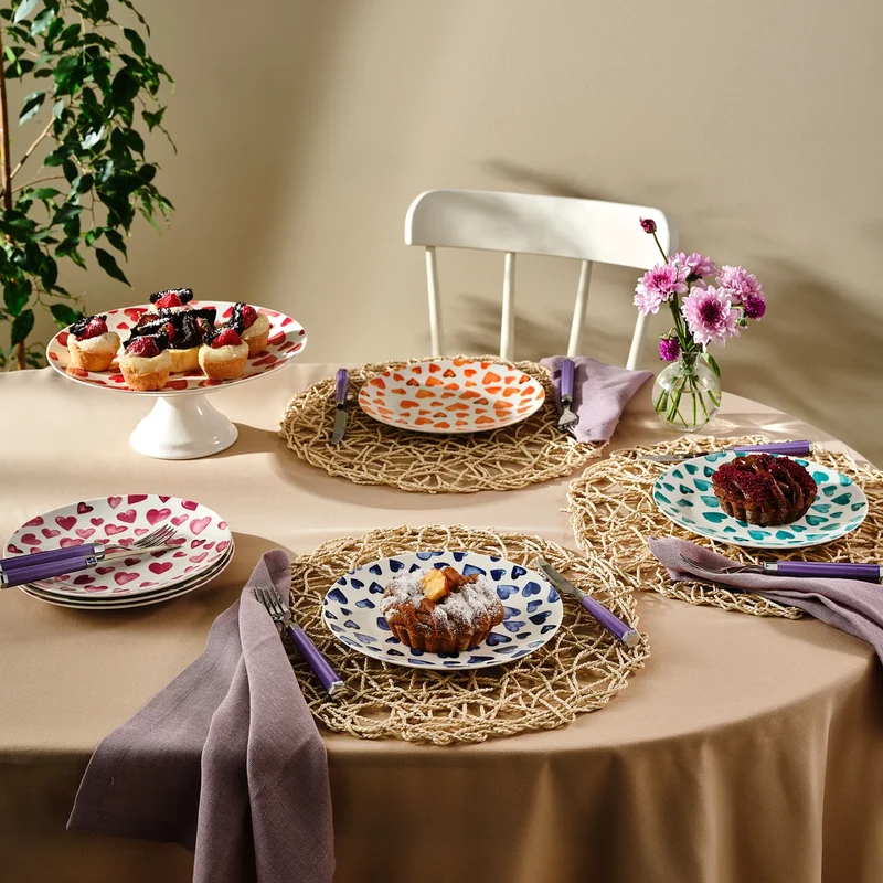Karaca Lovely 6 Kişilik 7 Parça Pasta Takımı