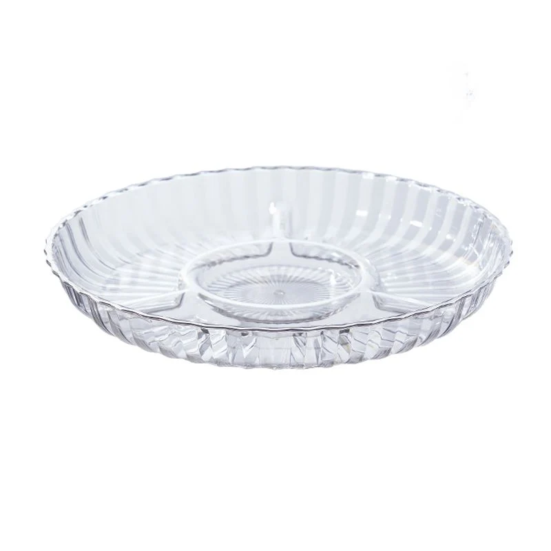 PLASTİK SERVİS TABAĞI CNR79 | Ø38 CM – 4 BÖLMELİ