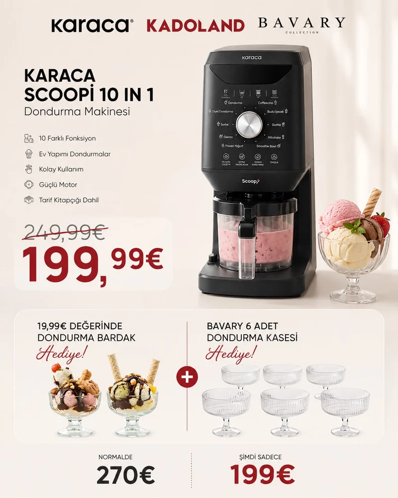 Karaca Scoopi Hediyeli Kampanya Seti