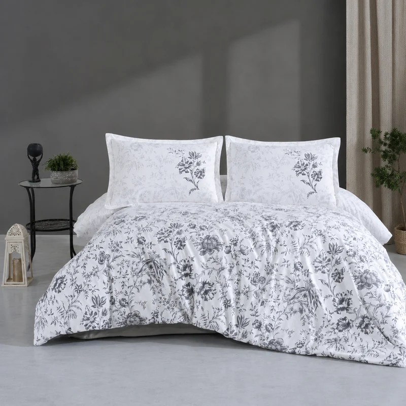 Lavella Sude Ranforce Nevresim Takımı 200x220 cm 4 Parça – Beyaz