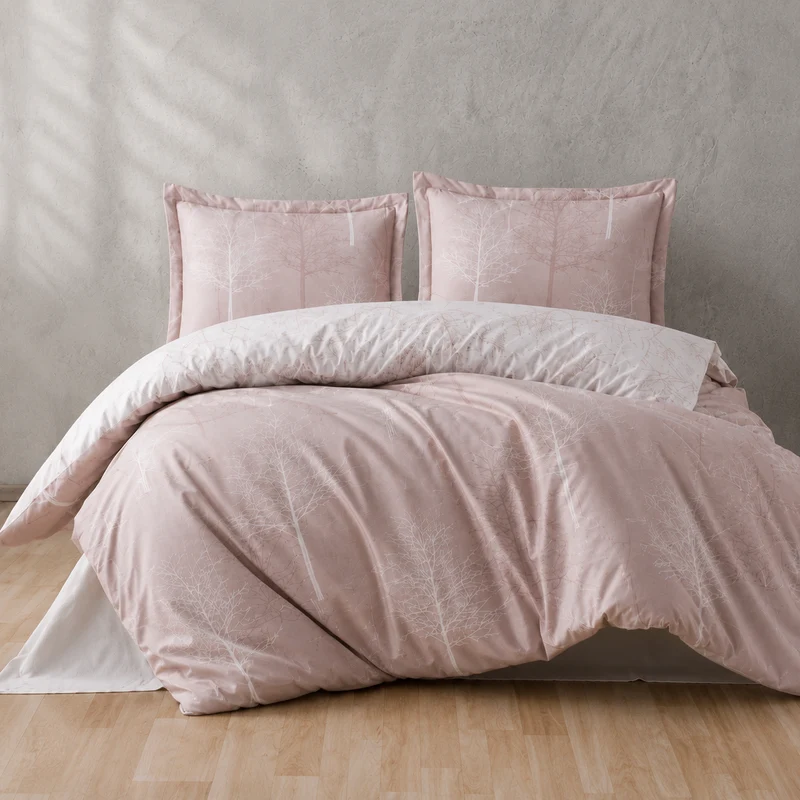 Lavella Elya Ranforce Nevresim Takımı 200x220 cm 4 Parça – Pembe