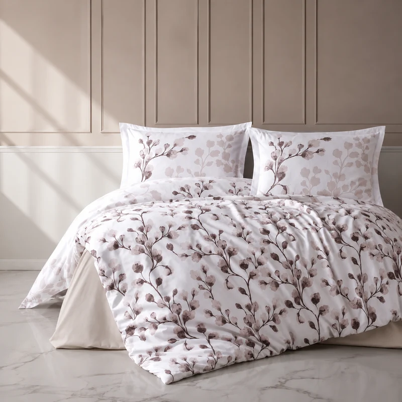 Lavella Aven Ranforce Nevresim Takımı 200x220 cm 4 Parça – Lila
