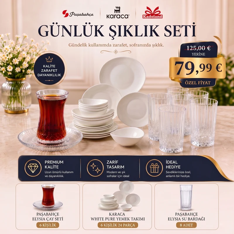 Kadoland Günlük Şıklık Seti̇
