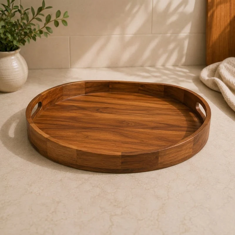 BRICARD Akasya Ahşap Sunum Tepsisi 028A | 42,7 x 33 x 5 cm
