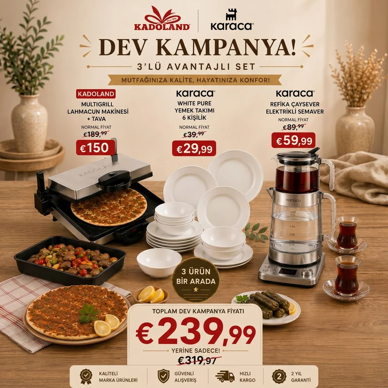 Kadoland Sofra Keyfi 3’lü Avantaj Seti