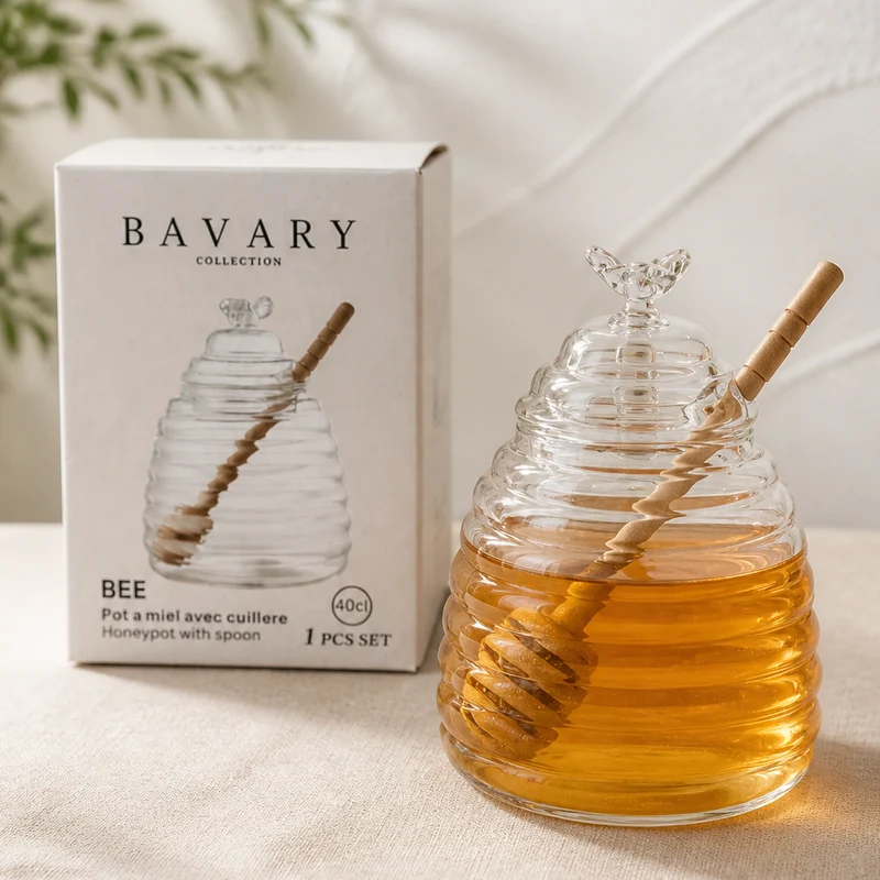Bavary Honingpotje met Ahşap Kaşık - Bal Kavanozu - 40 ml