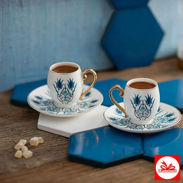 Karaca İznik 2 Kişilik Kahve Fincanı Takımı 80 ml