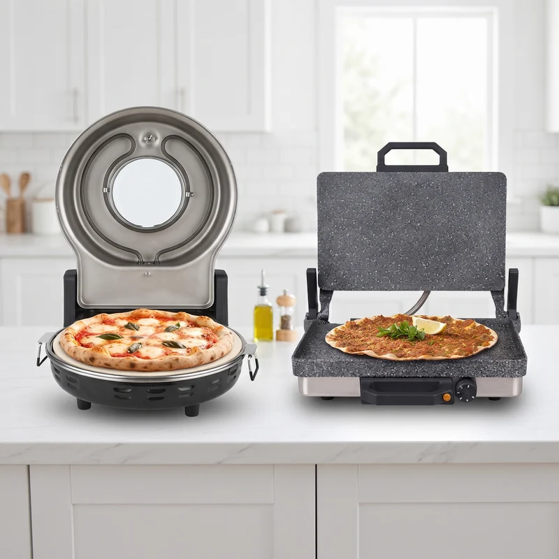 Kadoland Lahmacun Ve Bazlama Multigrill + Kadoland Pizza Oven New Model/ Pizzamatik | Stone Oven