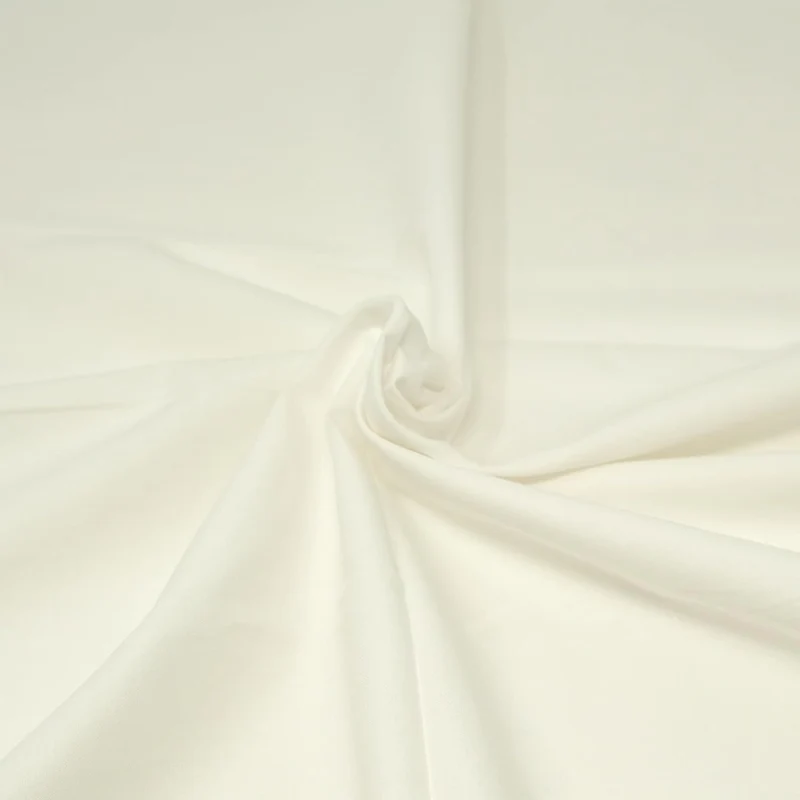 Roc-lon 44/45" Wide 100% Cotton Bleached Perm Press, Cut by Yard, White