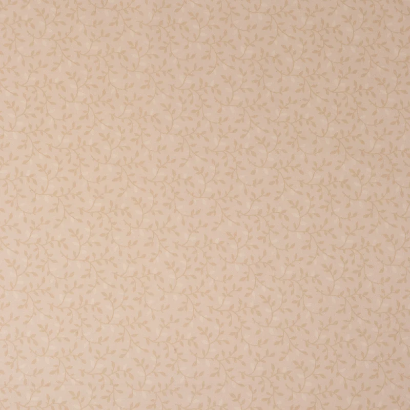 Roc-lon 100% Cotton, 108" Wide, Quilt Backing, Leaves Beige, Cut By Yard