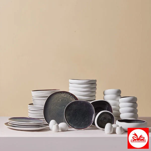 Karaca Earth Collection Galactic 55 Parça tafelservice için 12 Kişilik – Beyaz