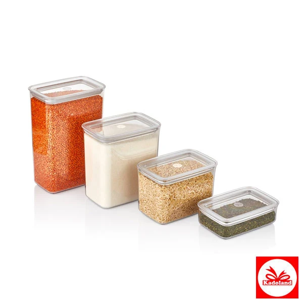 ViP Ahmet Sude Di̇kdörtgen Saklama 4 LÜ Set | vp-274