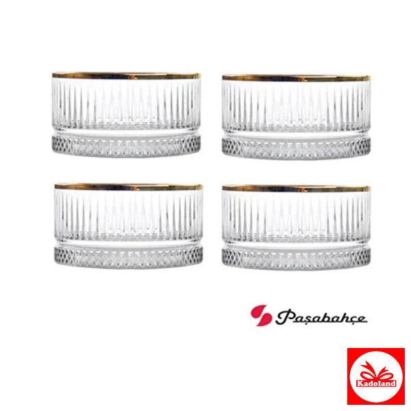 Paşabahçe Gold Yaldızlı Elysia Kase 4 'lü 530038Go