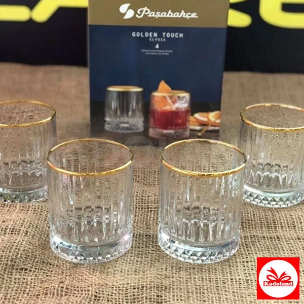 Paşabahçe Elysia Gold Bardak 4'lü 355 ml 520004Go