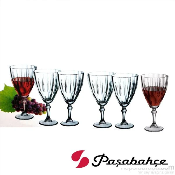 Paşabahçe Diamond Cam Set 6 sk/ Ayaklı Bardak 6'Lı | 44767