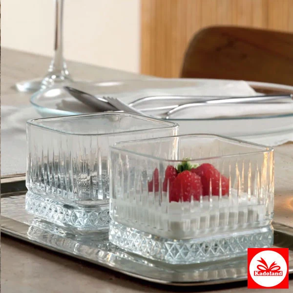 Paşabahçe 530138 Elysia Kare Çerezlik – Kase – Kahvaltılık – Sosluk 235cc – 4 Adet