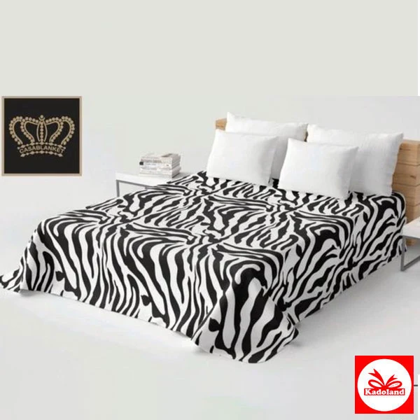 Kadoland Casablanket Zebra Style Luxury Blanket | Dekbed – Deken-Yorgan