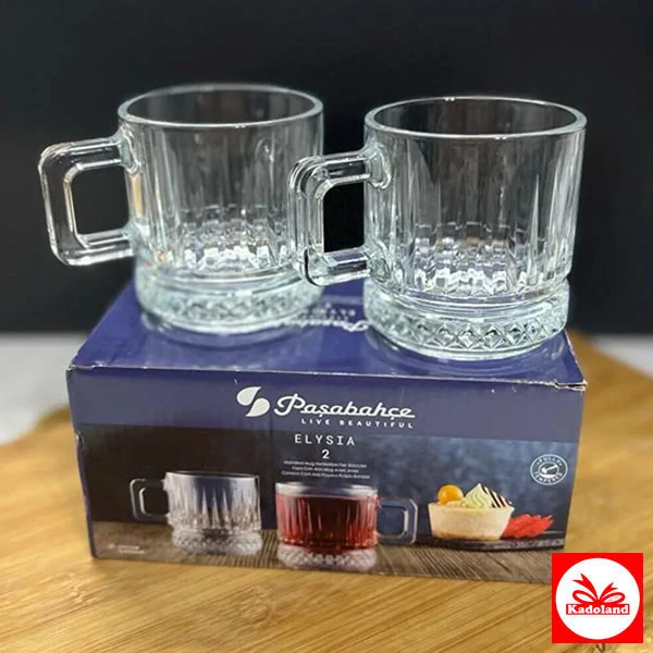 Paşabahçe Elysia 2 Li Kulplu Bardak-fincan 195cc | Pb-55422