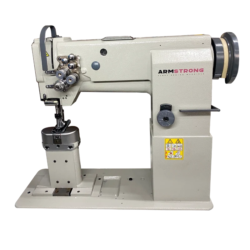 MÁQUINA DE COSER DE POSTE TRIPLE ARRASTRE ARMSTRONG 2 AGUJAS