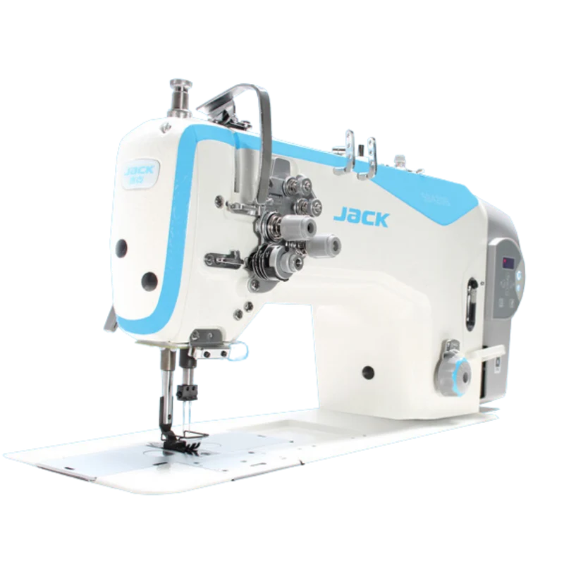 MÁQUINA DE COER PLANA PUNTADA RECTA AUTOMÁTICA 2 AGUJAS JACK JK-58420B-005C