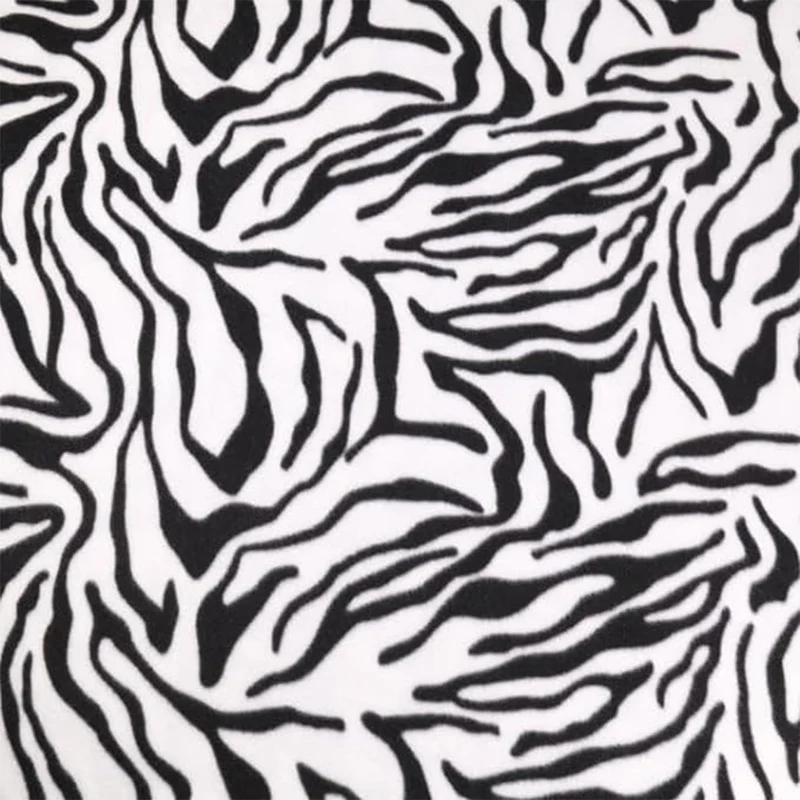Polar Fleece Fabric Zebra - Sold by the Yard