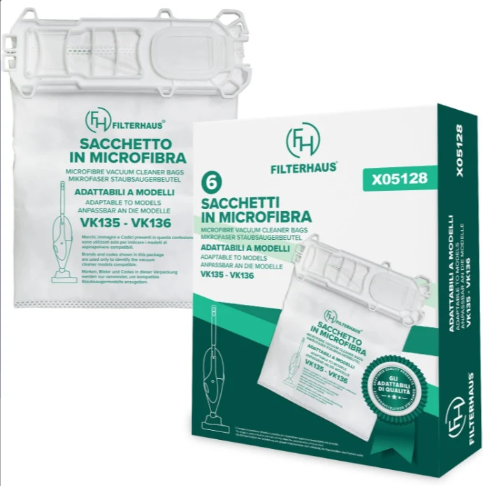Sacchetti in Microfibra Adattabili VK135 – VK136 – Confezione da 6 p
