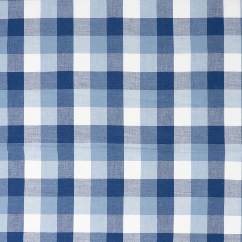 Stitch & Sparkle 100% Cotton, 44" Wide, Cut by the Yard, 1" Gingham Ink