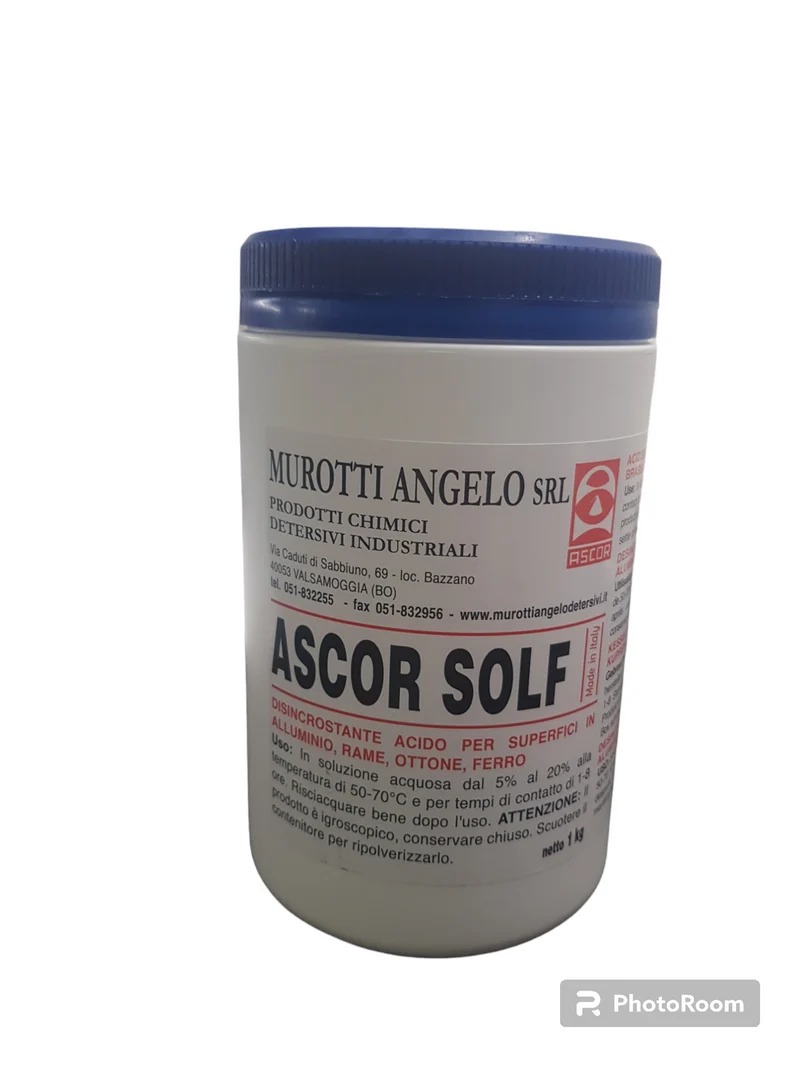 Disincrostante universale in polvere per uso professionale ASCOR SOLF