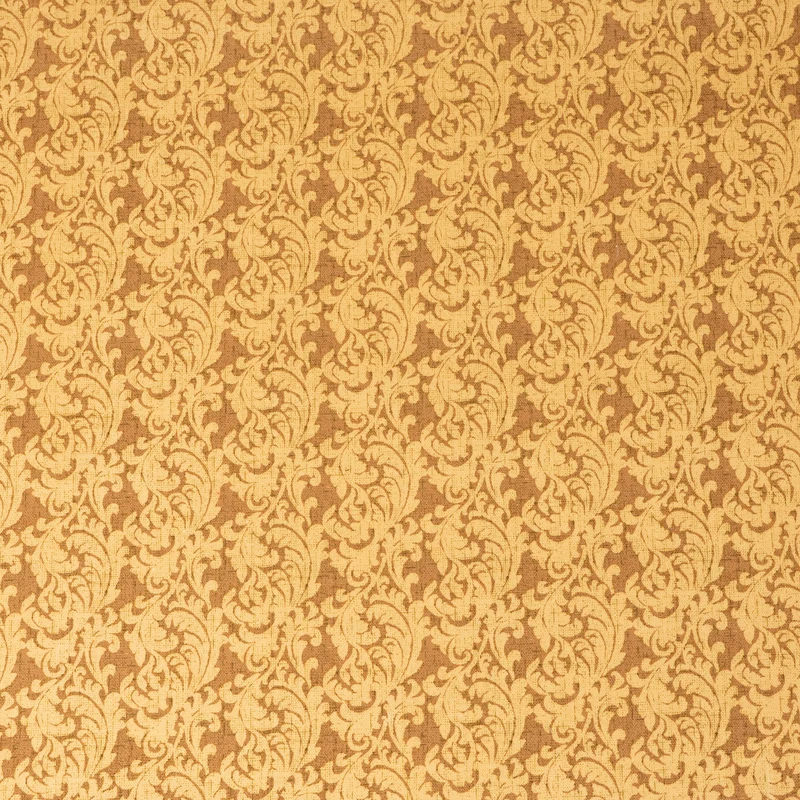 Stitch & Sparkles 100% Cotton Duck 54" Paisley Scroll Brown Color Sewing Fabric by the Yard