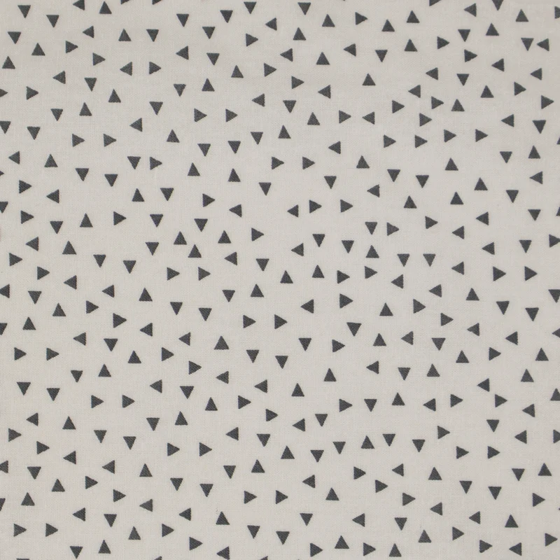 Stitch & Sparkle 100% Cotton, 44" Wide, Cut by the Yard, Random Triangle Steel