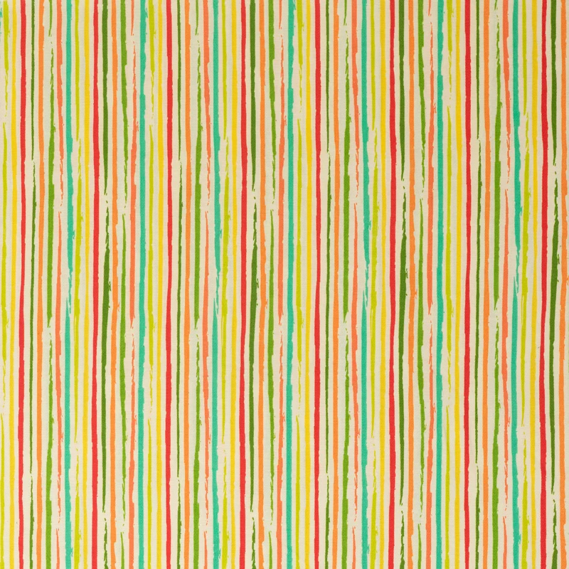 Stitch & Sparkle 100% Cotton Duck Print 45" Wide, Cut by the Yard, Mini Stripe Multicolor