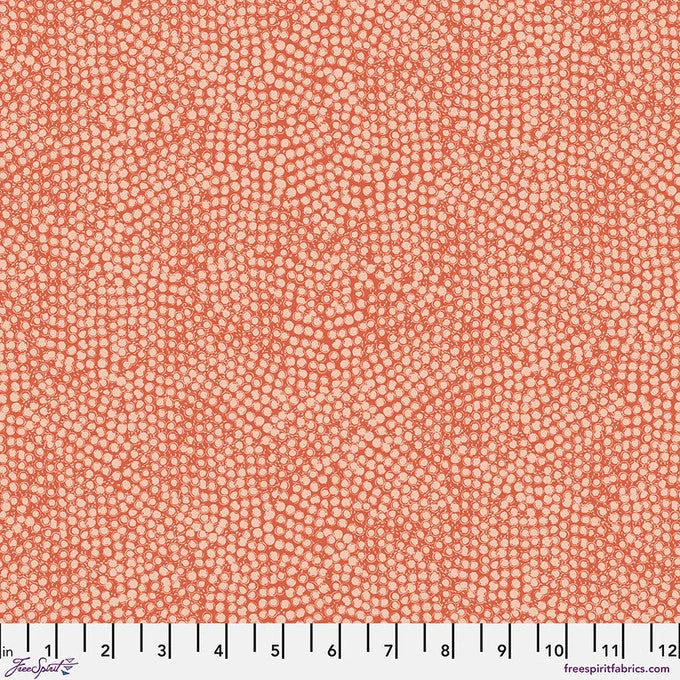 Seed Red Flourish And Bloom 44"/45" Cotton Fabric Per Yard