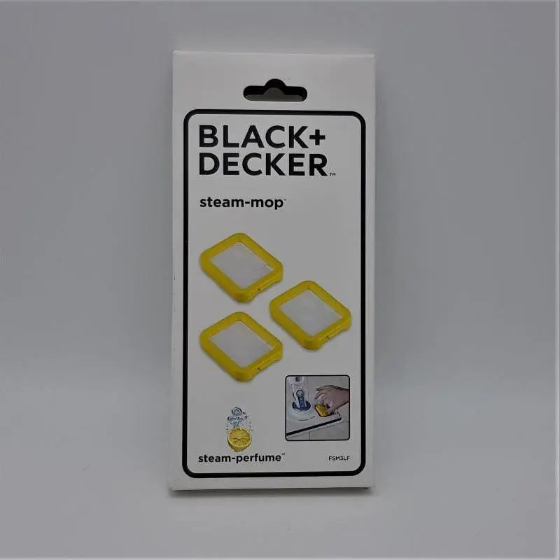 Set 3 cartucce filtro profumate lemon per spazzola vapore steam mop Black+Decker