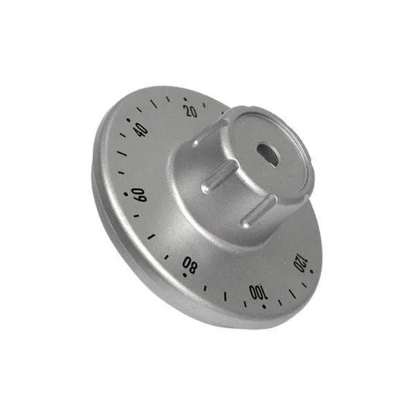 Manopola timer silver per forno De Longhi