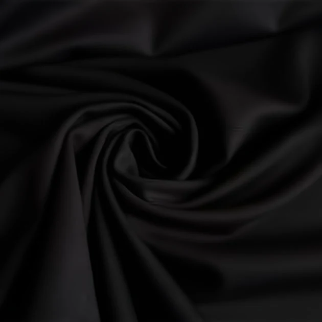 Ponte De Roma Jersey Knit Spandex Fabric / Black / Sold By The Yard