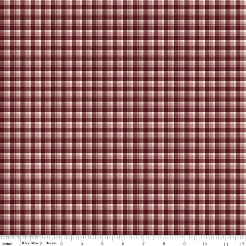 The Awe of Autumn Plaid Purple 43"/44" Fabric Per Yard