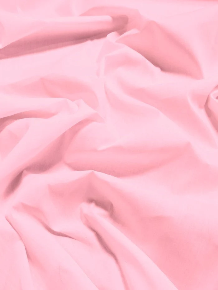 Poly Cotton Solid Fabric 58"/60" Width / Candy Pink / Sold By The Yard
