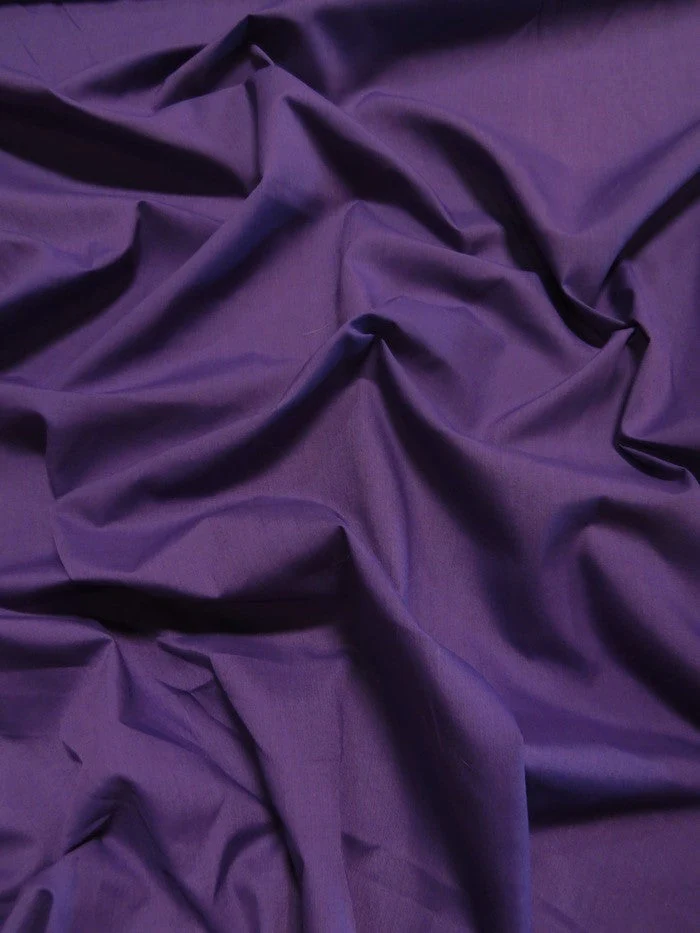 Poly Cotton Solid Fabric 58"/60" Width / Purple / Sold By The Yard