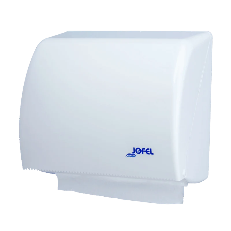 JOFEL Dispensador de Papel em Rolo ou Toalhas de Papel ZigZag Azur