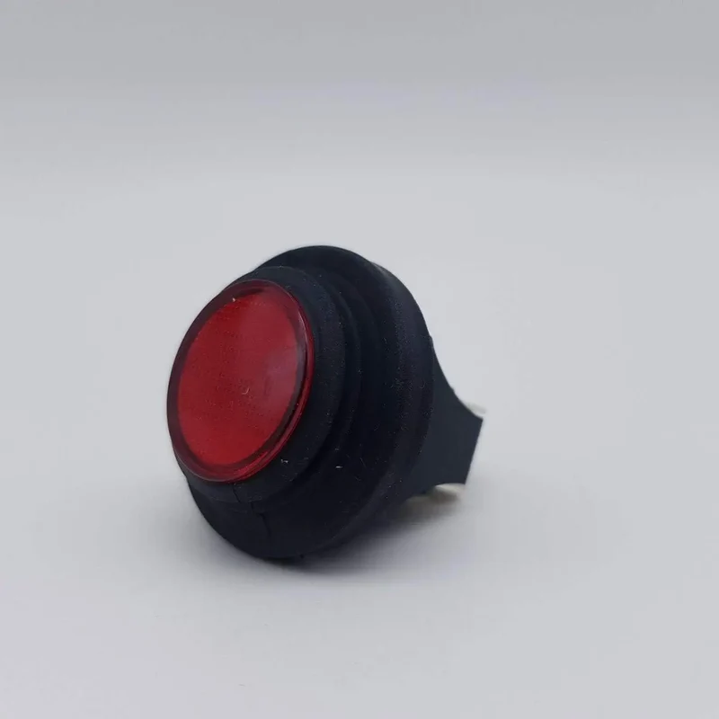 Interruttore bipolare luminoso tondo rosso c/soffietto vaporetto eco pro 3000 Polti