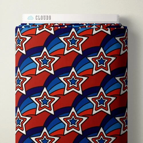 Groovy Stars Pop Stars QC Cotton 44/45 Fabric Per Yard