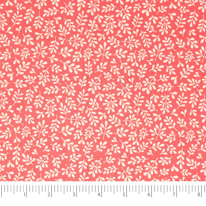 SINGER® Fabric, 100% Cotton, 44 Inch Wide, Pink Leaves, Cut by the Yard