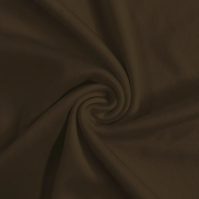 Solid Polyester Interlock Knit Fabric / Brown / Sold By The Yard