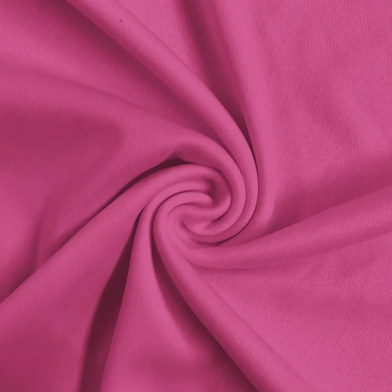 Solid Polyester Interlock Knit Fabric / Magenta / Sold By The Yard