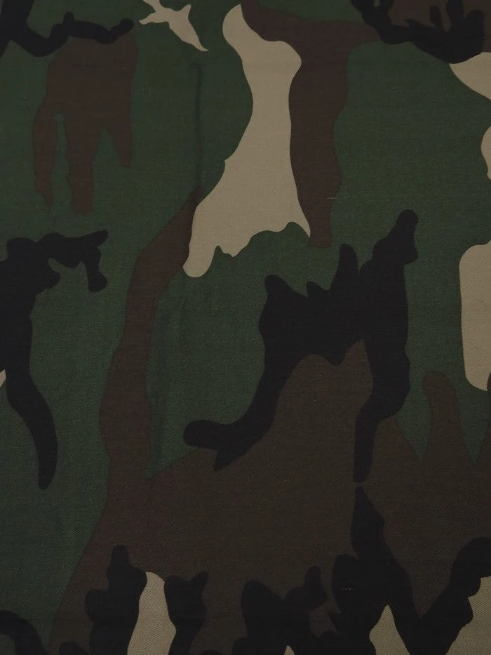 Camouflage Green Twill Fabric