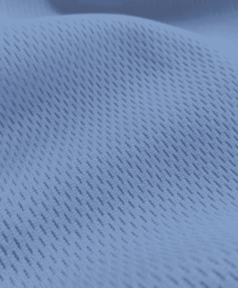 Heavy Sports Mesh Activewear Jersey Fabric / Columbia Blue / Sold By The Yard