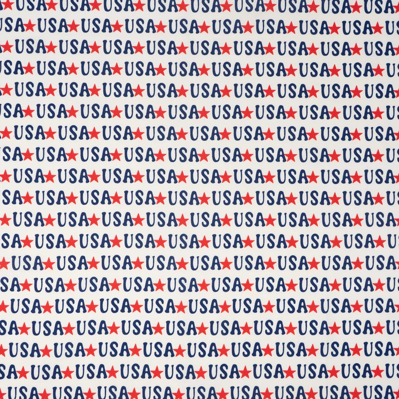 SINGER® Fabric, 100% Cotton, Starred USA, Cut by the Yard