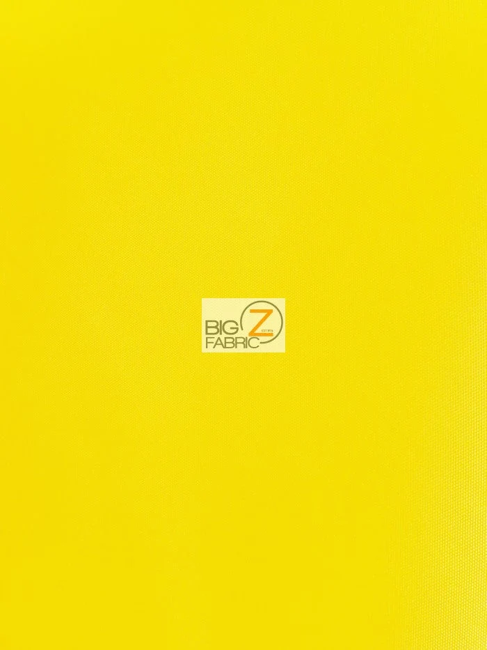Solid Canvas Outdoor Anti-UV Waterproof Fabric / Yellow / Sold By The Yard